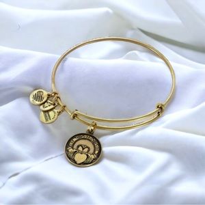 Alex and Ani Claddagh charm bangle bracelet